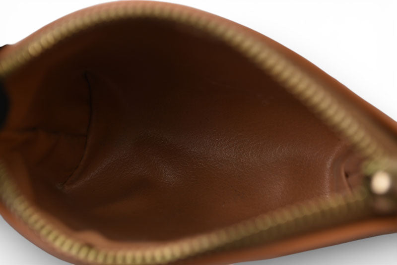 セリーヌ コインケース/小銭入れ CELINE ヴィンテージ オールドセリーヌ マカダム ミニポーチ/ブラウン【中古】