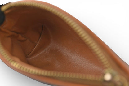 セリーヌ コインケース/小銭入れ CELINE ヴィンテージ オールドセリーヌ マカダム ミニポーチ/ブラウン【中古】