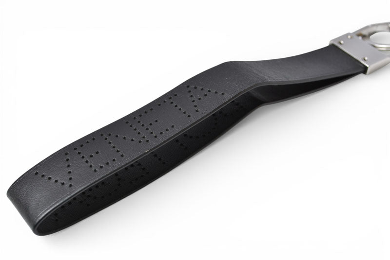 ボッテガヴェネタ キーリング/キーホルダー BOTTEGA VENETA 578208 VA411 パンチングロゴ ブラック【中古】