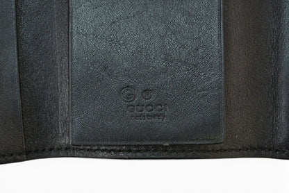 グッチ キーケース/キーホルダー GUCCI 6連 マイクログッチシマ 150402 BMJ1N 1000 ユニセックス ブラック【中古】