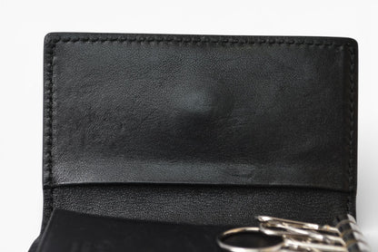 グッチ キーケース/キーホルダー GUCCI 6連 マイクログッチシマ 150402 BMJ1N 1000 ユニセックス ブラック【中古】