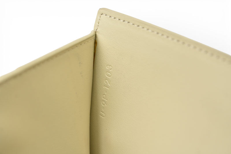 セリーヌ 財布/二つ折 CELINE ミニ財布 ストラップウォレット バイカラー イエロー系【中古】