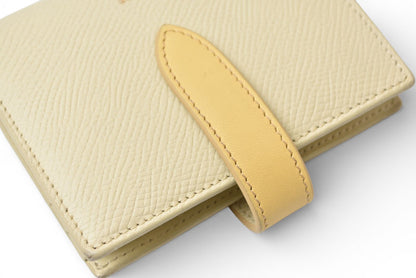 セリーヌ 財布/二つ折 CELINE ミニ財布 ストラップウォレット バイカラー イエロー系【中古】
