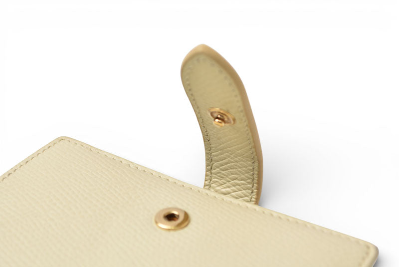 セリーヌ 財布/二つ折 CELINE ミニ財布 ストラップウォレット バイカラー イエロー系【中古】
