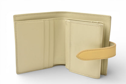 セリーヌ 財布/二つ折 CELINE ミニ財布 ストラップウォレット バイカラー イエロー系【中古】
