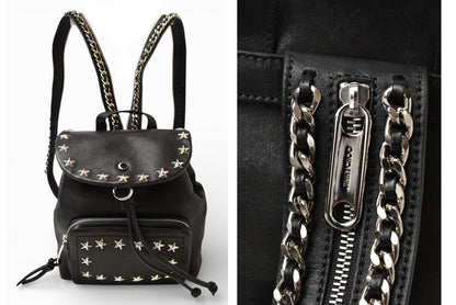 ジミーチュウ リュック/デイパック/バックパック JIMMY CHOO バッグ SUKI/スキ 2WAY ワンショルダー スタッズ ブラック【中古】