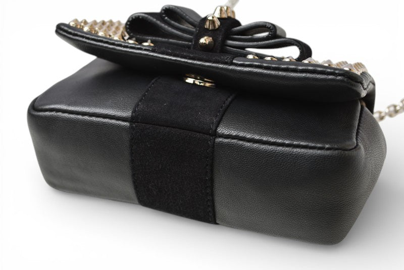 クリスチャンルブタン チェーン ミニショルダーバッグ 2way Christian louboutin スウィート チャリティ/Sweet Charity ブラック【中古】