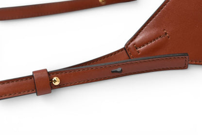 クロエ ボディバッグ/ウエストバッグ Chloe C ブラウン レザー ショルダーバッグ【中古】