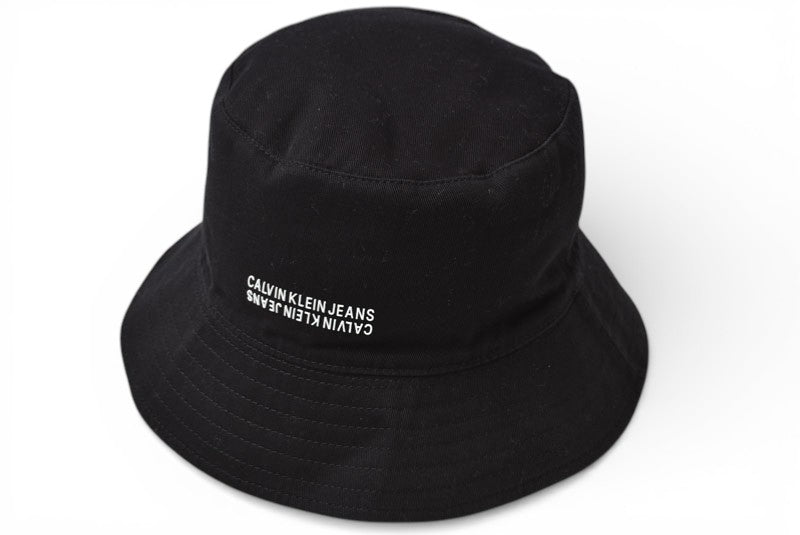 カルバンクライン Calvin Klein Jeans ハット/帽子 リバーシブル バケットハット ブラック/ホワイト 59cm【中古】
