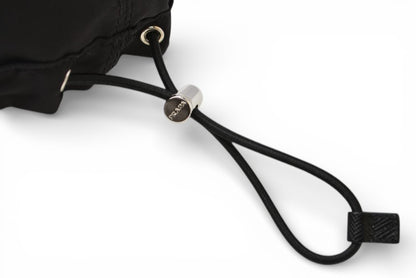 プラダ 帽子/ ベレー帽 PRADA Re-Nylon/リナイロン トライアングルロゴ ブラック【中古】