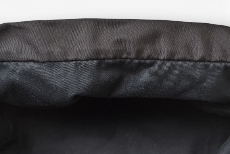 プラダ 帽子/ ベレー帽 PRADA Re-Nylon/リナイロン トライアングルロゴ ブラック【中古】