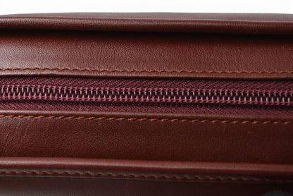 カルティエ クラッチバッグ マストライン Cartier ヴィンテージ メンズバッグ レザー ボルドー 【中古】