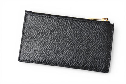 セリーヌ コインケース/カードホルダー CELINE ジップ付コンパクト カードホルダー/フラグメントケース ブラック 10B683BEL【中古】