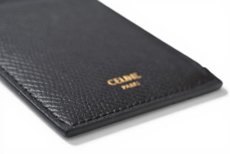 セリーヌ コインケース/カードホルダー CELINE ジップ付コンパクト カードホルダー/フラグメントケース ブラック 10B683BEL【中古】