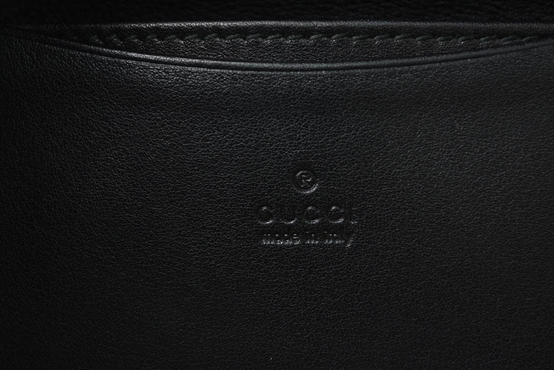グッチ カードケース/名刺入れ GUCCI グッチシマ/インターロッキングG ブラック 232435【中古】