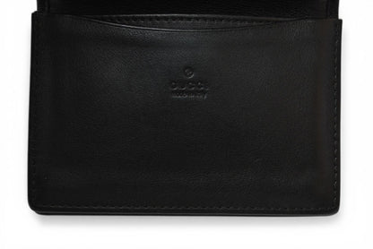 グッチ カードケース/名刺入れ GUCCI グッチシマ/インターロッキングG ブラック 232435【中古】