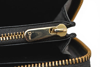 クリスチャンディオール コインケース/カードケース Christian Dior ミニ財布 レディ ディオール ブラック【中古】