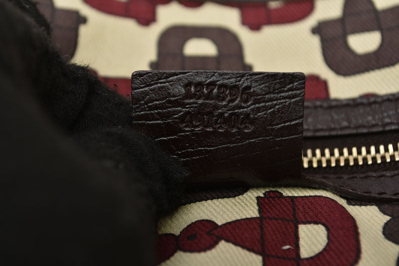 グッチ トートバッグ GUCCI ショルダーバッグ GGブラウン/ベージュ シェリーライン 137396【中古】