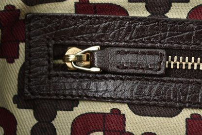 グッチ トートバッグ GUCCI ショルダーバッグ GGブラウン/ベージュ シェリーライン 137396【中古】
