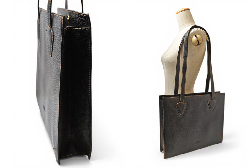 ロエベ トートバッグ ヴィンテージ A4収納可 LOEWE バッグ レザー ブラック【中古】
