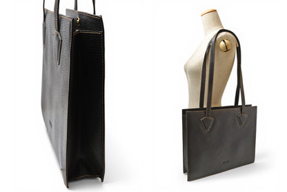 ロエベ トートバッグ ヴィンテージ A4収納可 LOEWE バッグ レザー ブラック【中古】