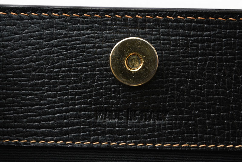 ロエベ トートバッグ ヴィンテージ A4収納可 LOEWE バッグ レザー ブラック【中古】