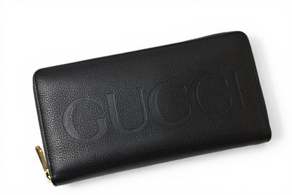 グッチ 財布 GUCCI 長財布/ロゴジップアラウンドウォレット ブラック 658691【中古】