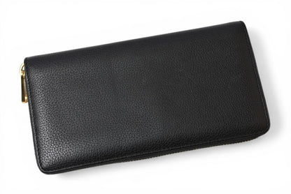 グッチ 財布 GUCCI 長財布/ロゴジップアラウンドウォレット ブラック 658691【中古】