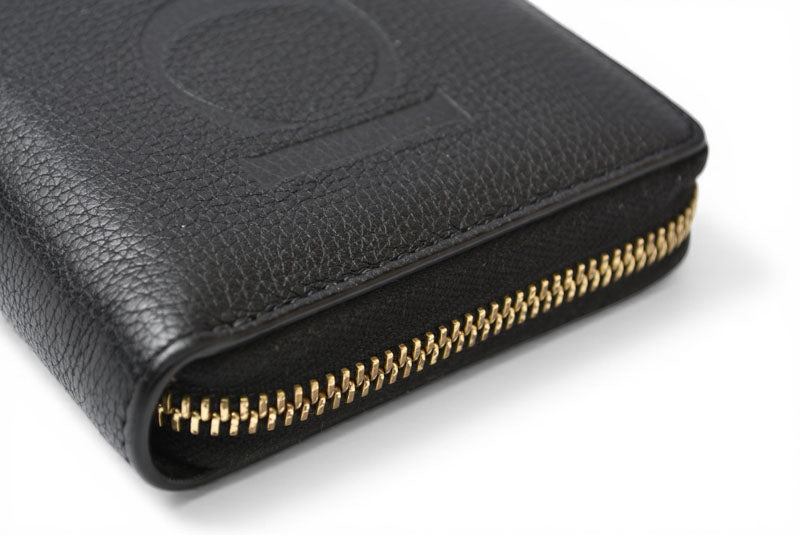 グッチ 財布 GUCCI 長財布/ロゴジップアラウンドウォレット ブラック 658691【中古】