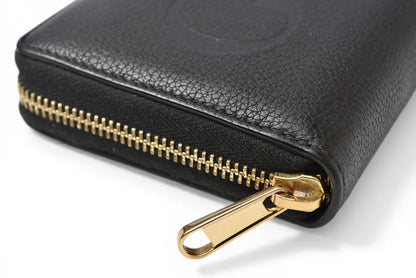 グッチ 財布 GUCCI 長財布/ロゴジップアラウンドウォレット ブラック 658691【中古】