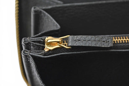 グッチ 財布 GUCCI 長財布/ロゴジップアラウンドウォレット ブラック 658691【中古】