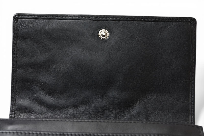 シャネル 財布/二つ折 CHANEL 折財布 カンボン A26722 ブラック/ブラック【中古】