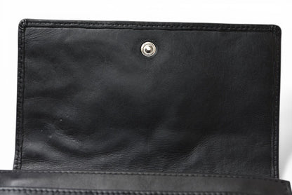 シャネル 財布/二つ折 CHANEL 折財布 カンボン A26722 ブラック/ブラック【中古】