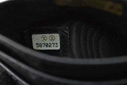 シャネル カードケース/名刺入れ ヴィンテージ CHANEL ココマーク エンボス加工 ラムスキン ブラック【中古】