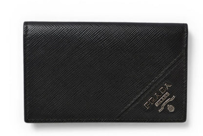 プラダ カードケース/コインケース/名刺入れ PRADA 2MC122 レザー NERO/ブラック【中古】