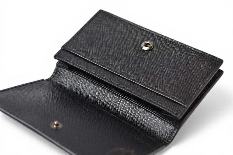 プラダ カードケース/コインケース/名刺入れ PRADA 2MC122 レザー NERO/ブラック【中古】