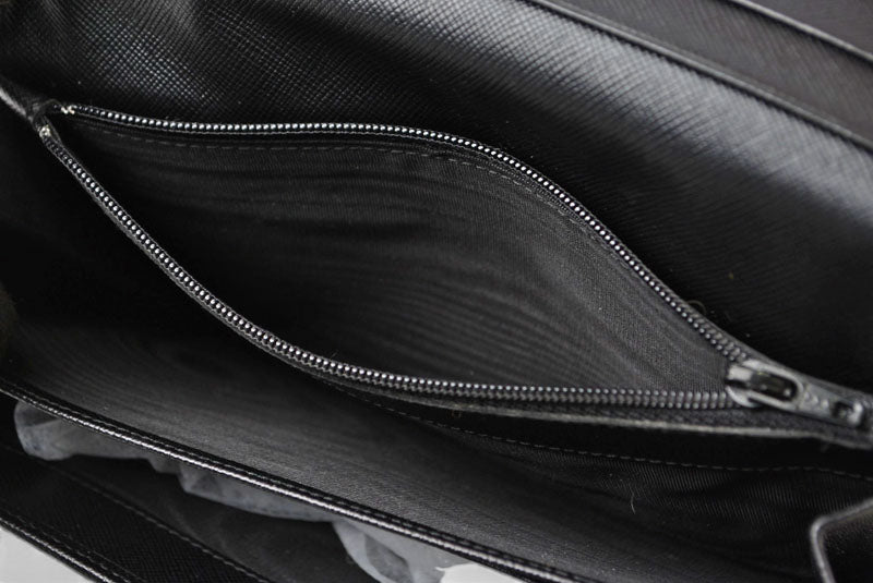プラダ 財布 PRADA 長財布 M608 SAFFIANO/レザー NERO/ブラック ヴィンテージ【中古】