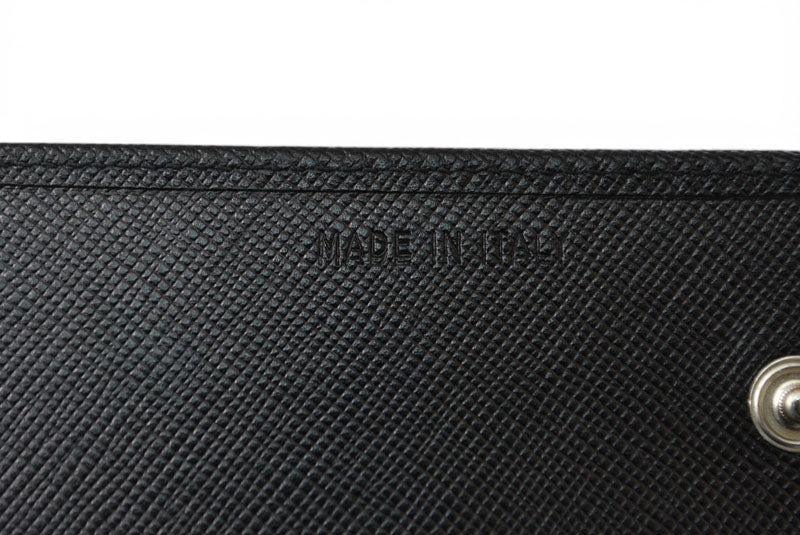 プラダ 財布 PRADA 長財布 M608 SAFFIANO/レザー NERO/ブラック ヴィンテージ【中古】