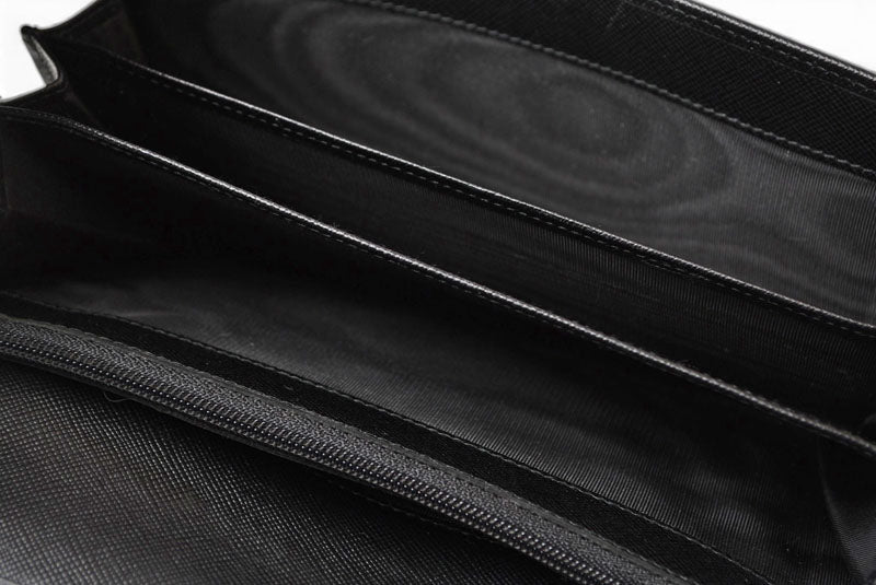 プラダ 財布 PRADA 長財布 M608 SAFFIANO/レザー NERO/ブラック ヴィンテージ【中古】