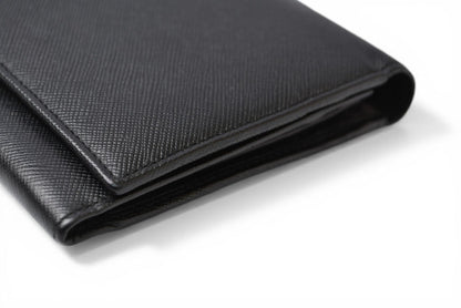 プラダ 財布 PRADA 長財布 M608 SAFFIANO/レザー NERO/ブラック ヴィンテージ【中古】