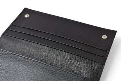 プラダ 財布 PRADA 長財布 M608 SAFFIANO/レザー NERO/ブラック ヴィンテージ【中古】