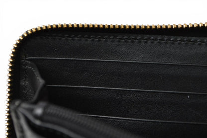 グッチ 財布 GUCCI 長財布/ロゴジップアラウンドウォレット GGステッチ ブラック 453393【中古】
