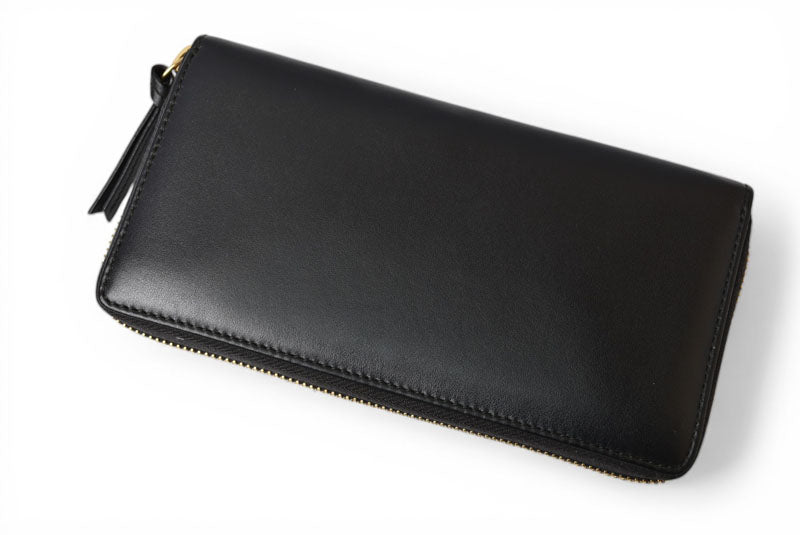 グッチ 財布 GUCCI 長財布/ロゴジップアラウンドウォレット GGステッチ ブラック 453393【中古】