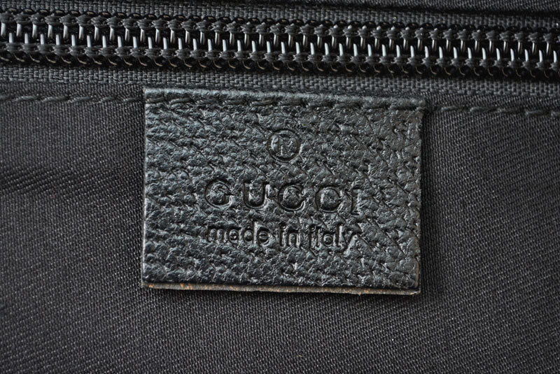 グッチ ハンドバッグ GUCCI バッグ GGブラック シェリーライン 131228【中古】