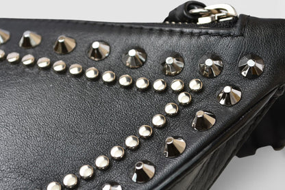 ジミーチュウ ボディバッグ JIMMY CHOO バッグ ヴァレンヌ JCロゴ 2WAY ワンショルダー スタッズ ブラック【中古】