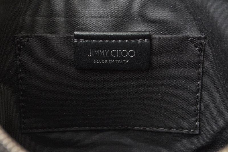 ジミーチュウ ボディバッグ JIMMY CHOO バッグ ヴァレンヌ JCロゴ 2WAY ワンショルダー スタッズ ブラック【中古】