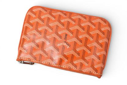 ゴヤール コインケース/マルチカードケース GOYARD セナ ミニ ポーチ/SENAT2MINTY07CL07P オレンジ 未使用【中古】