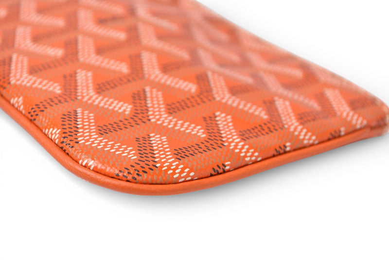 ゴヤール コインケース/マルチカードケース GOYARD セナ ミニ ポーチ/SENAT2MINTY07CL07P オレンジ 未使用【中古】