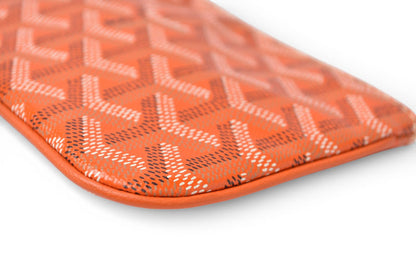 ゴヤール コインケース/マルチカードケース GOYARD セナ ミニ ポーチ/SENAT2MINTY07CL07P オレンジ 未使用【中古】