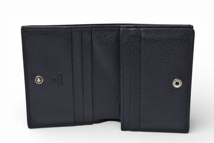グッチ ミニ財布/二つ折り GUCCI 折財布 GGネイビー/ベージュ5231555 Ophidia/オフィディア GGスプリーム【中古】